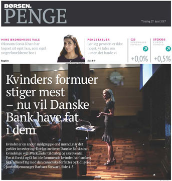 Image of Barbara Stewart article in Danish newspaper